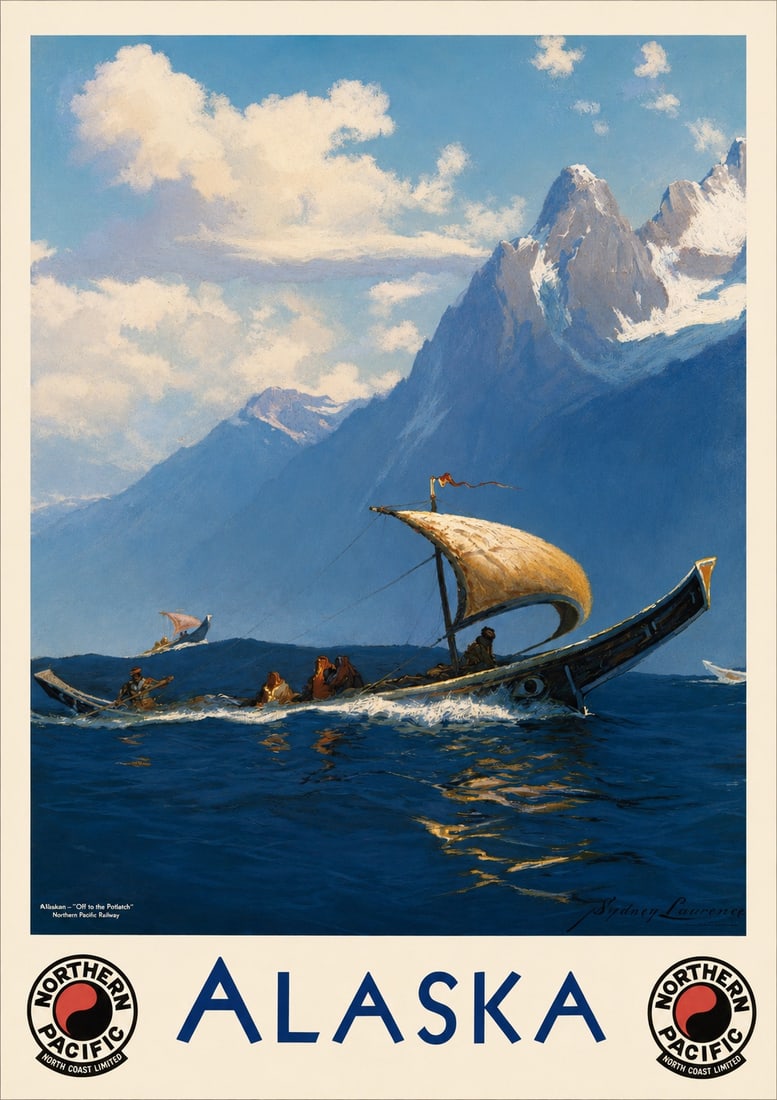 AFTER ALASKA POSTER: After Alaska Poster. Adhered to canvas.