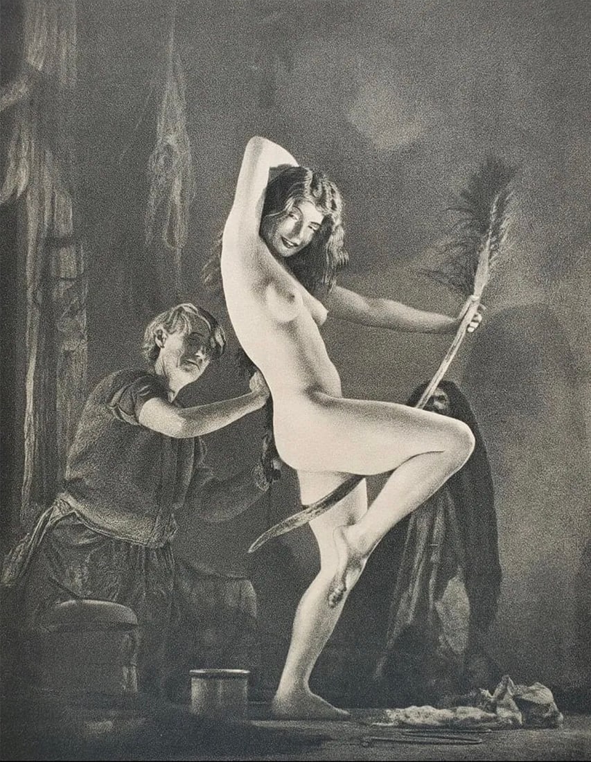 WILLIAM MORTENSEN (AMERICAN) PRINT ON PAPER: William Mortensen (American) Print on Paper. Monsters and Madonnas (1936). Printed in 1936 in USA, Published by D.H. Murnik, Oakland, California. Measures 10.25 x 8.25 inches. Photogravure/Heliogravur