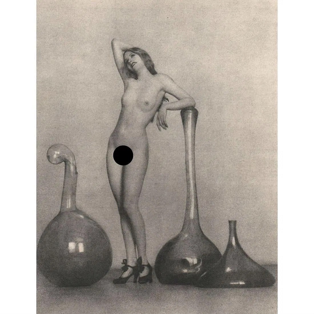 WILLIAM MORTENSEN (AMERICAN) PRINT ON PAPER: William Mortensen (American) Print on Paper. Nude Study. Printed in England in 1950s. Measures 9.00 x 7.00 inches. Gravure.