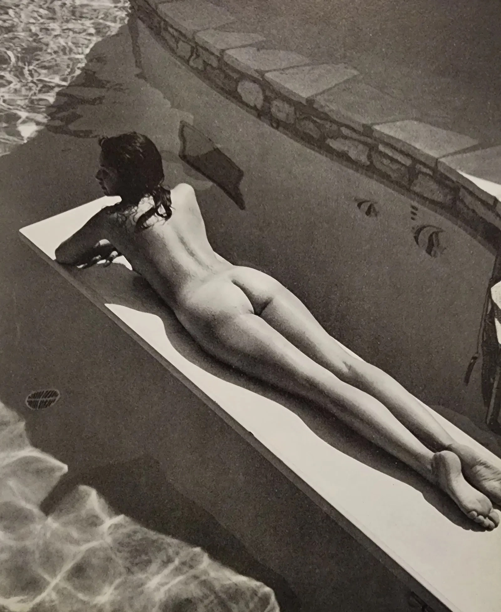 ANDRE DE DIENES (HUNGARIAN-AMERICAN) PRINT ON PAPER: Andre de Dienes (Hungarian-American) Print on Paper. Nudes (1973). Measures 6.75 x 6.00/9.50 inches. Photogravure/Heliogravure.