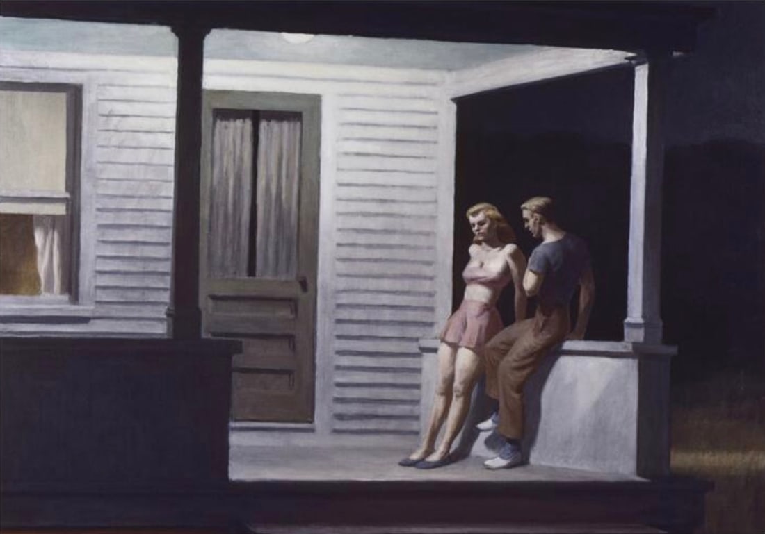 AFTER EDWARD HOPPER (AMERICAN) PRINT ON PAPER: After Edward Hopper (American) Print on Paper. Summer Evening (1947). Measures 24.50 x 17.25 inches.