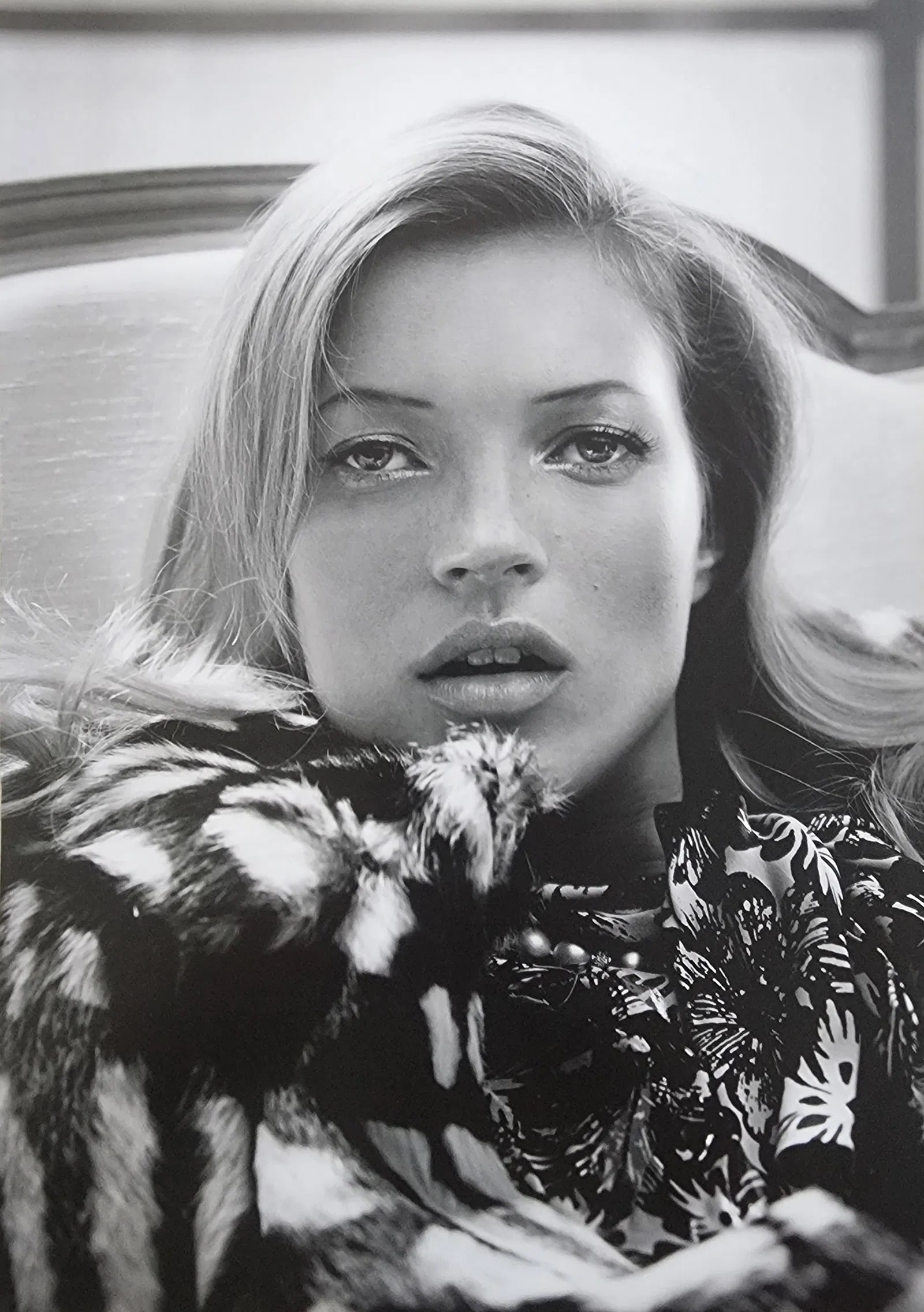 KATE MOSS (BRITISH) PRINT ON PAPER: Kate Moss (British) Print on Paper. Exquisite Beauty (2012). Printed in 2012 in Italy. Measures 13.50 x 9.50 inches. Heliogravure.