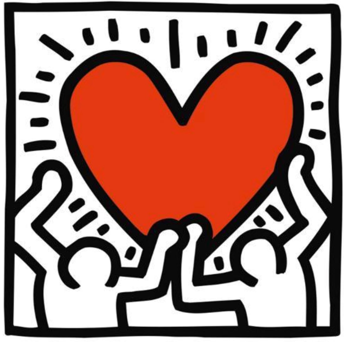 AFTER KEITH HARING (AMERICAN) PRINT ON PAPER (1 of 3)