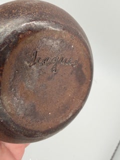 Signed Studio Pottery Frog Vase – Rustic Brown Glaze – Hand Thrown - 4