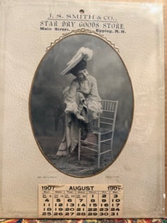 1907 J S Smith Co Star Dry Goods Store Advertising Calendar Epworth Iowa (1 of 4)