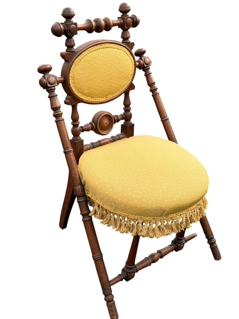 George Hunzinger Patented 1869 Aesthetic Movement Walnut Side Chair Victorian (1 of 5)