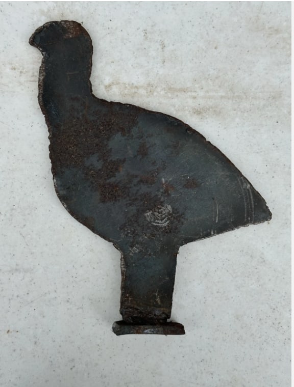 Antique Sheet Steel Turkey Shooting Target – Folk Art Primitive Carnival Target (1 of 1)