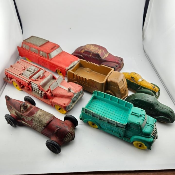 Group of Vintage Rubber Toys by Arcor, Auburn, and Others. (1 of 10)
