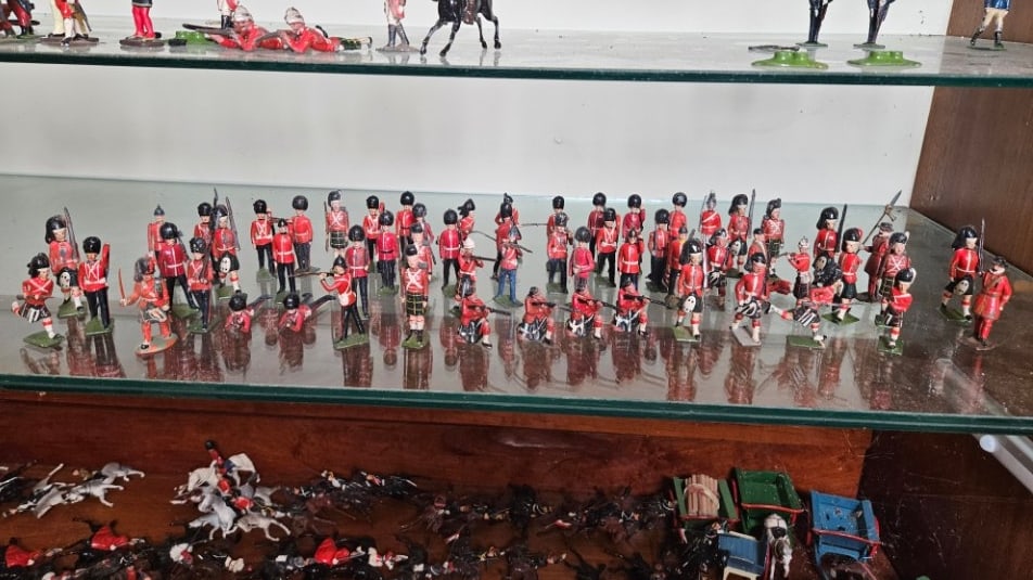 Another Large Group of Metal Handpainted Scottish Infantry, Most by Britains Ltd. (1 of 9)