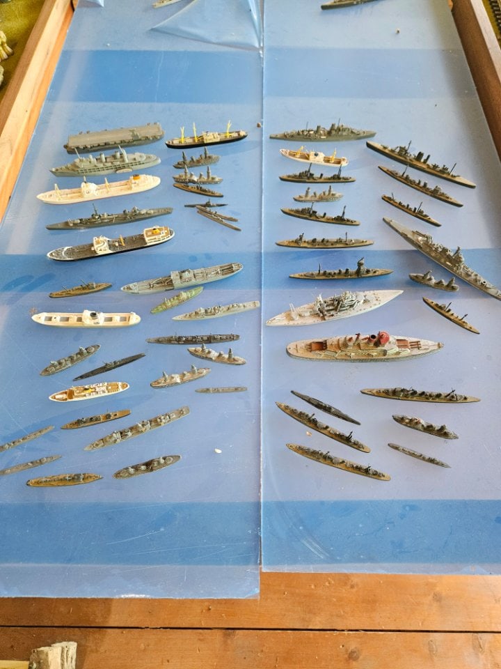 Excellent Assortment of Vintage Metal Ships. (1 of 17)