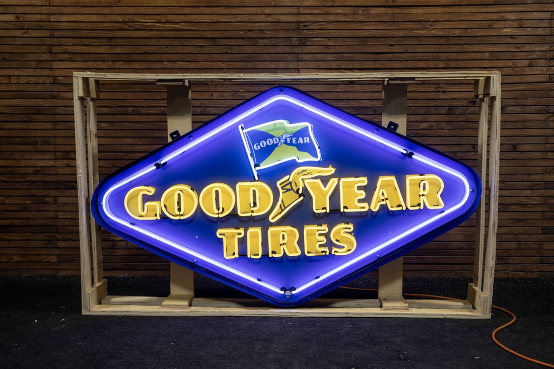 Goodyear Tires Diamond Neon Sign (1 of 4)
