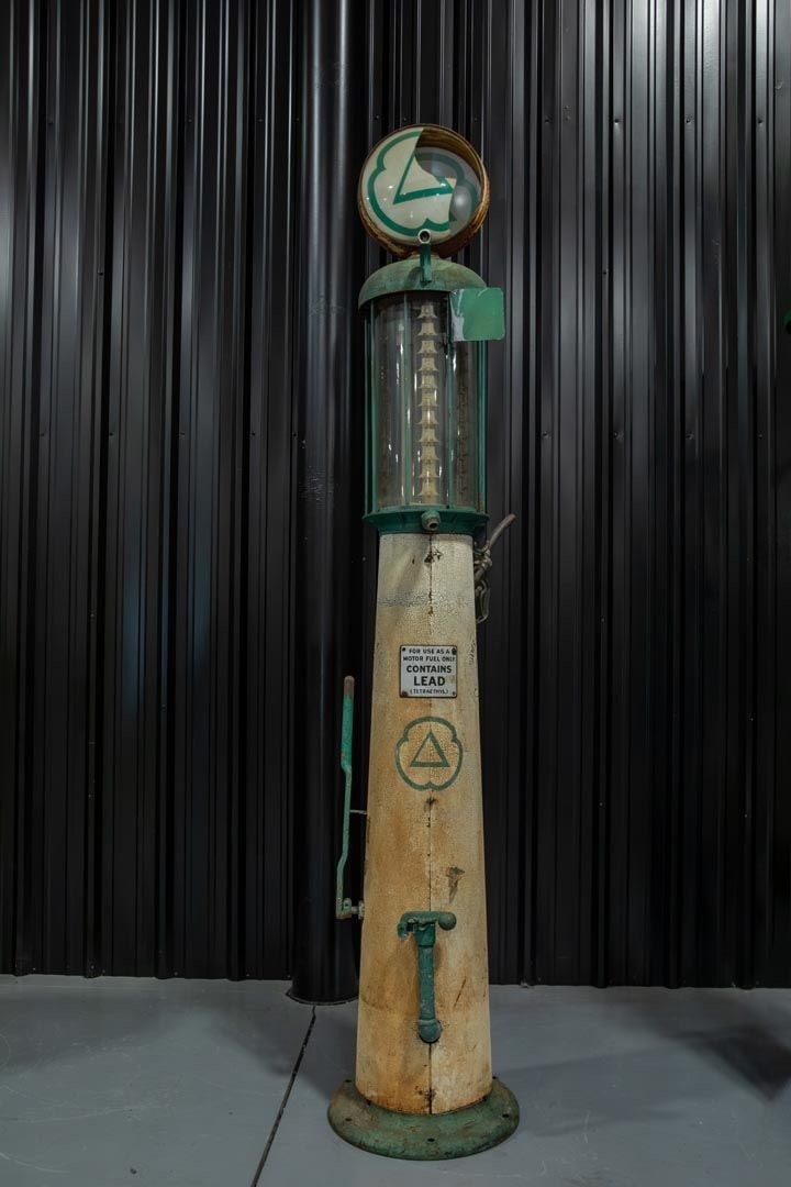 Cities Service Wayne 615 10-Gallon Visible Gas Pump - Unrestored: For many, this is the crown jewel in this fabulous collection, an incredible untouched original pump that has a story to tell, traces of once vibrant forgotten generations of logos can be seen