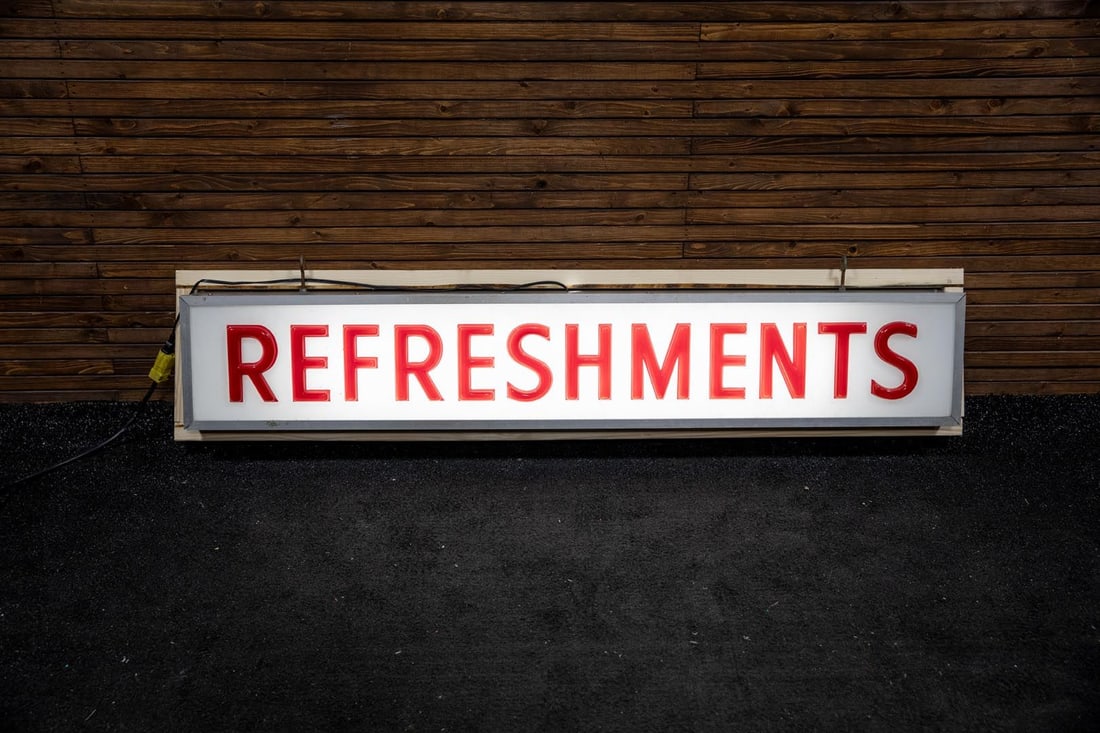 Refreshments Lighted Sign - 2