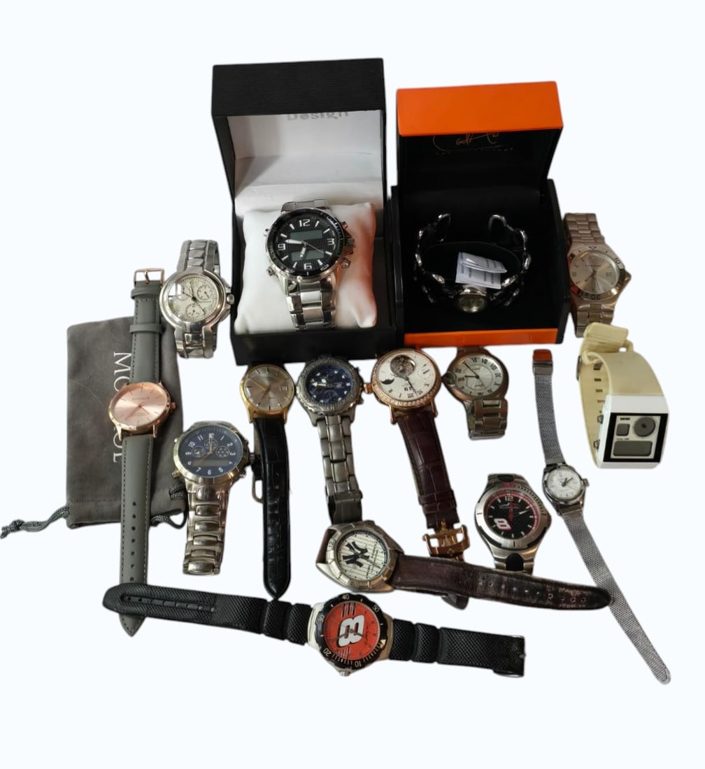 Large Estate Lot Of Various Watches 18k Missil, Mauboussin Fossil See Pics: *** DUE TO THIS LOT BEING JEWELRY OR GOLD IT MUST BE PAID VIA BANK WIRE TRANSFER, ZELLE OR CERTIFIED CHECK.***.Large Estate Lot Of Various Watches 18k Missil, Mauboussin Fossil See Pics. Measures 8" X