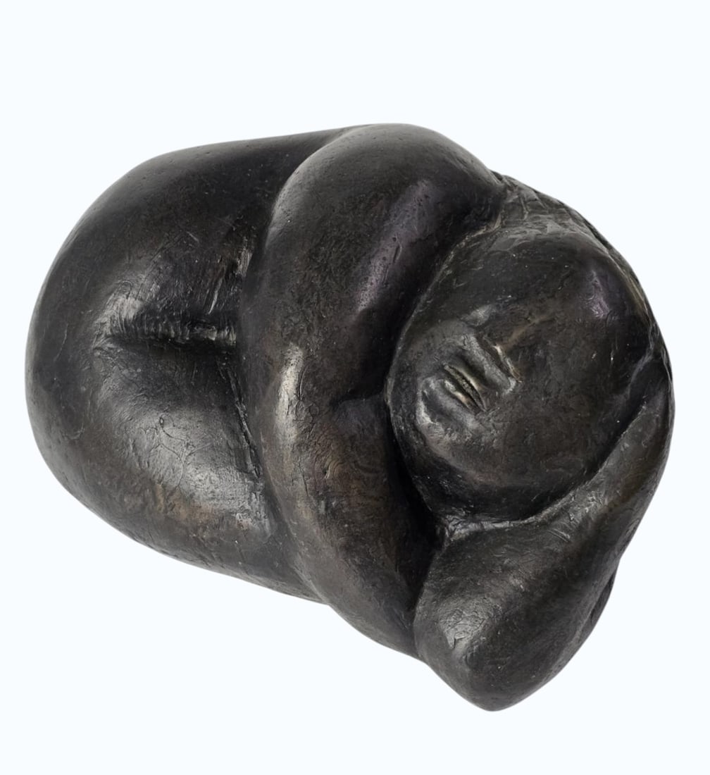 A Mid Century Modern Bronze Reclining Nude Woman Sculpture Signed I: A MCM Bronze Reclining Nude Woman Sculpture Signed. Measures 16" X 12" X 10". All items must be retrieved or shipped within 15 days of auction end. Items remaining in our possession after this time wi