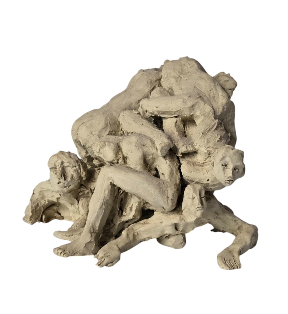 A Very Unique Ceramic Grouping Of Male And Female Nude Sculpture: A Very Unique Ceramic Grouping Of Male And Female Nude Sculpture. Measures 6" X 7" X 8". See All Pics. All items must be retrieved or shipped within 15 days of auction end. Items remaining in our poss