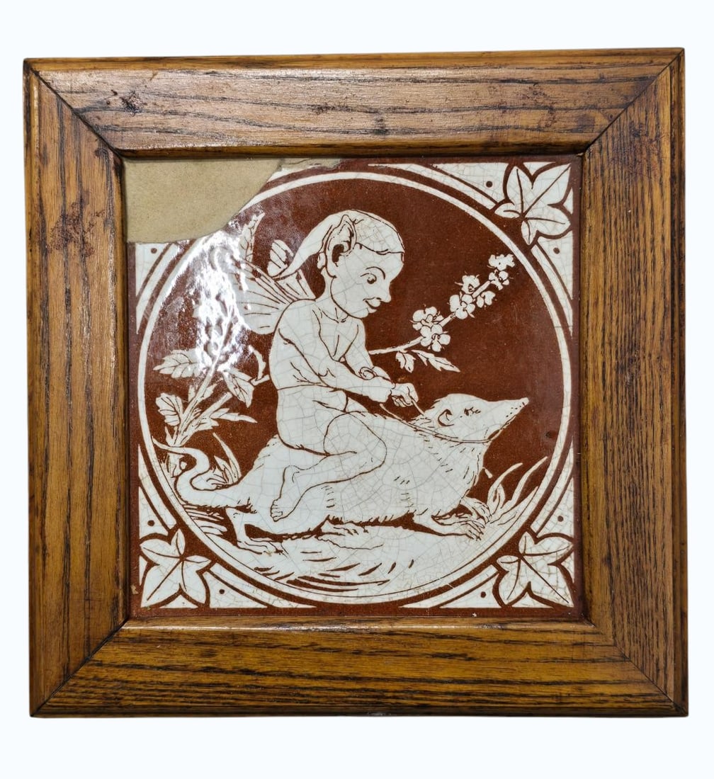 A 19th Century Minton Tile (SMALL DAMAGE TOP LEFT (1 of 10)