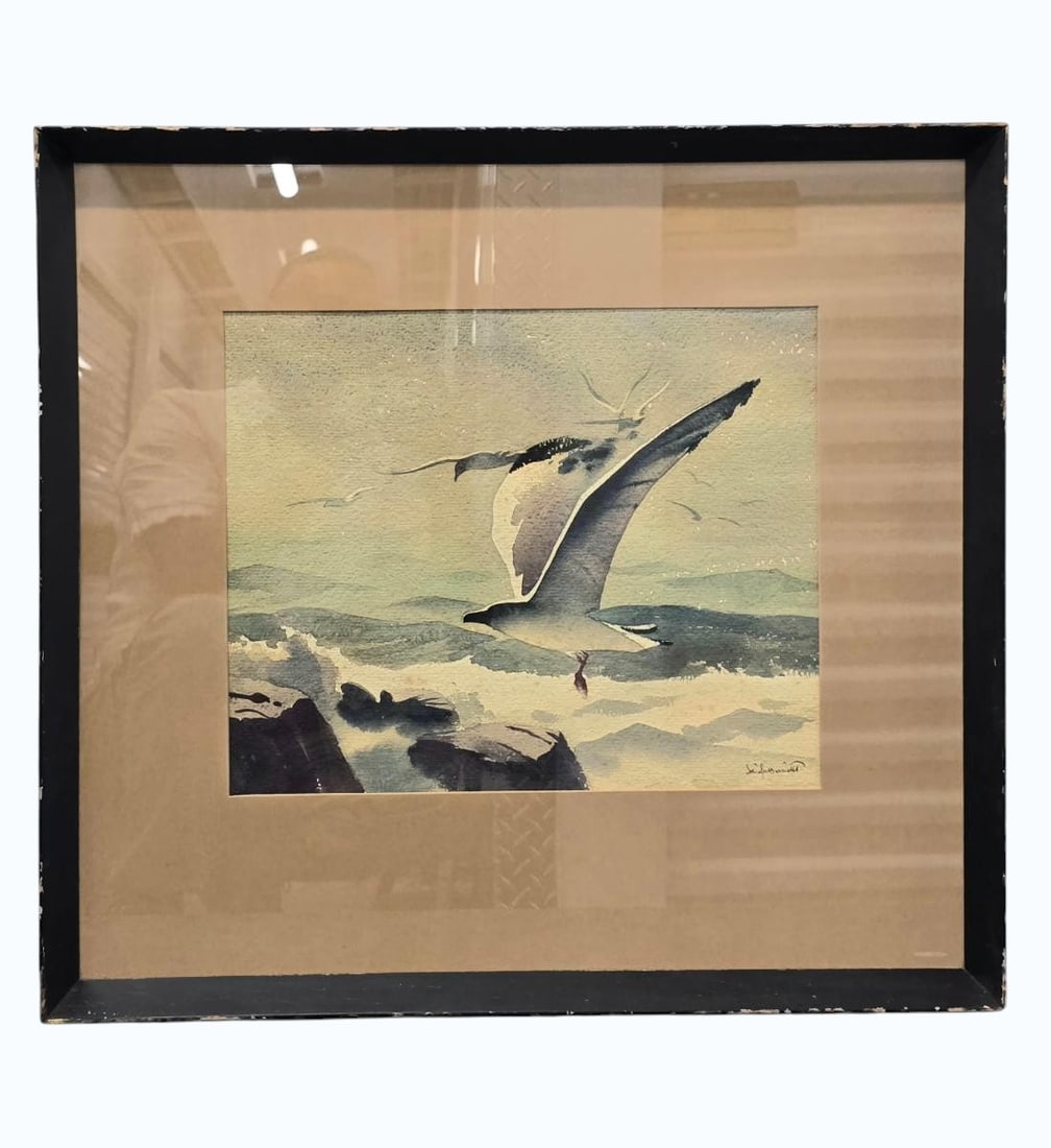 Sandor Bernath 1892 Hungary-1984 Belize, Honduras Watercolor Painting Signed 1937 #2 Of 2: Sandor Bernath 1892 Hungary-1984 Belize, Honduras Watercolor Painting Signed 1937. Frame Measure 24" X 26", Sight 22" X 24". Items remaining in our possession after this time will be subject to forfei