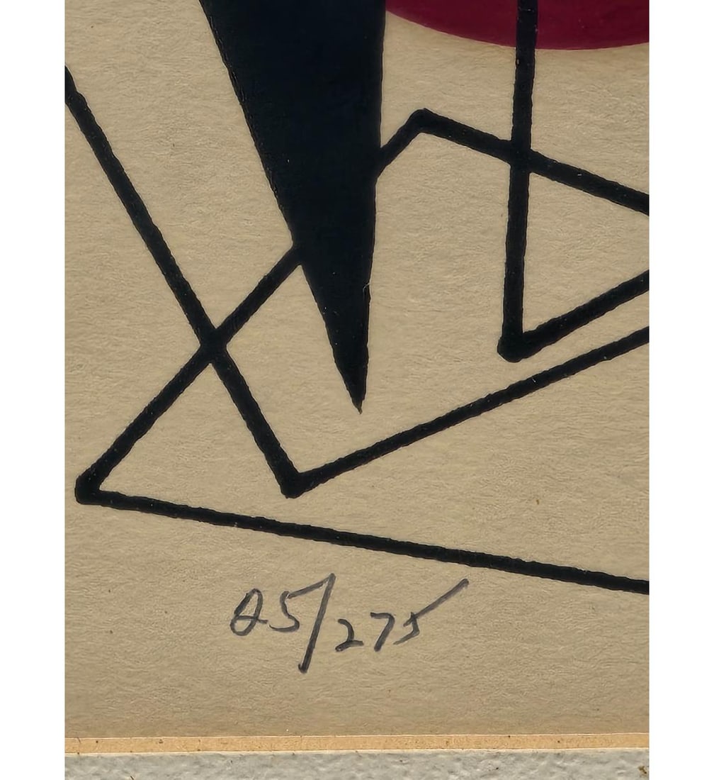 MCM Abstract Lithograph Signed And Numbered - 3