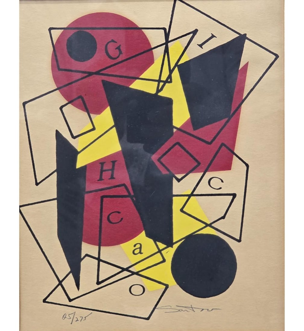 MCM Abstract Lithograph Signed And Numbered - 4