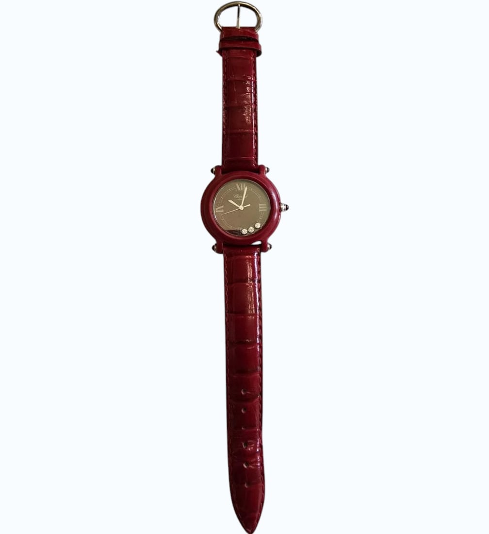 Fine Vintage Chopard Ladies Watch With COA & Moving Diamonds LQQK!: *** DUE TO THIS LOT BEING JEWELRY OR GOLD IT MUST BE PAID VIA BANK WIRE TRANSFER, ZELLE OR CERTIFIED CHECK.***. Fine Vintage Louis-Ulysse Chopard Ladies Watch With COA & Moving Diamonds Very KQQL. Thr