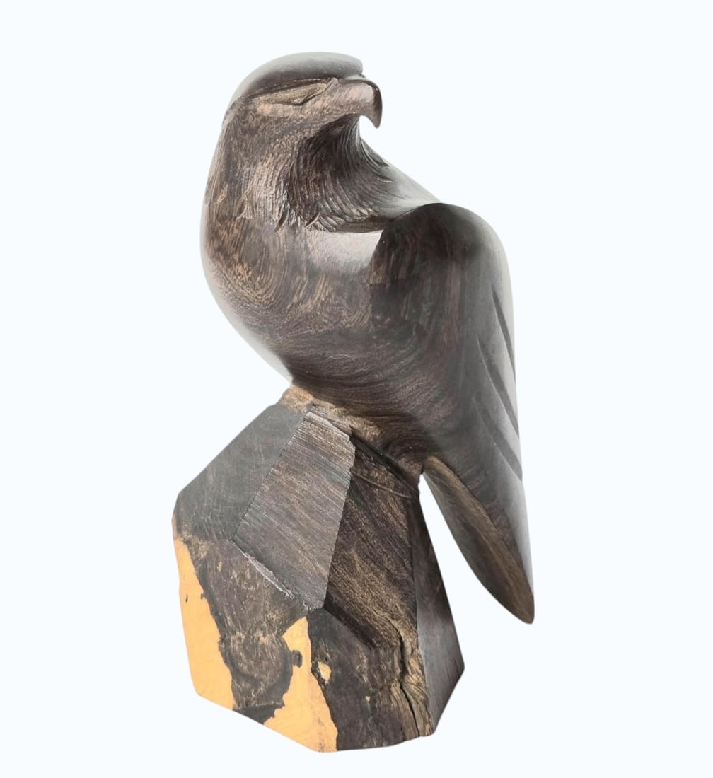 A Fine Carved Bird Sculpture Cascara Tree Pretty Wood (1 of 12)