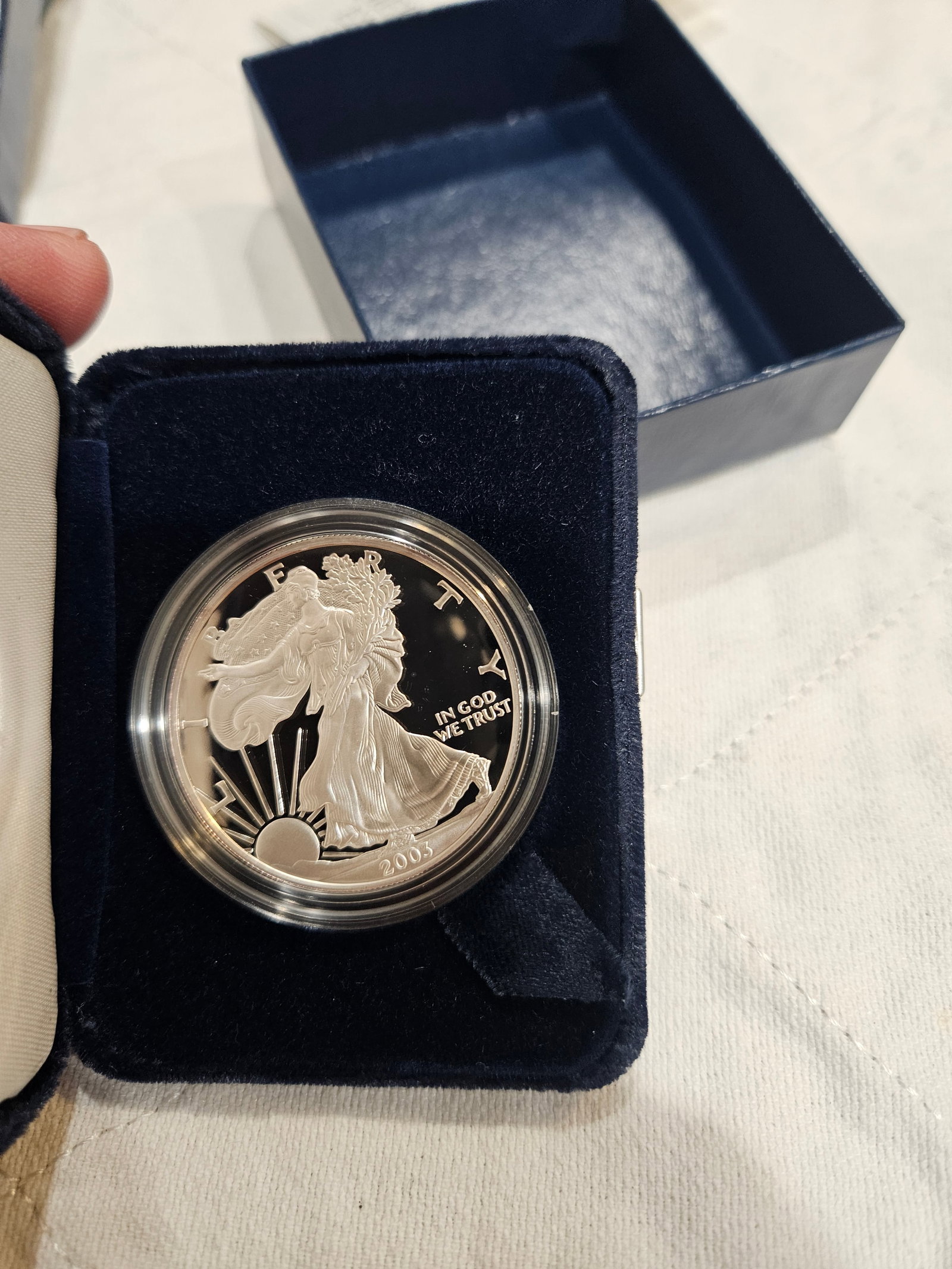 2003-W AMER EAGLE 1 OZ SILVER PROOF (1 of 6)