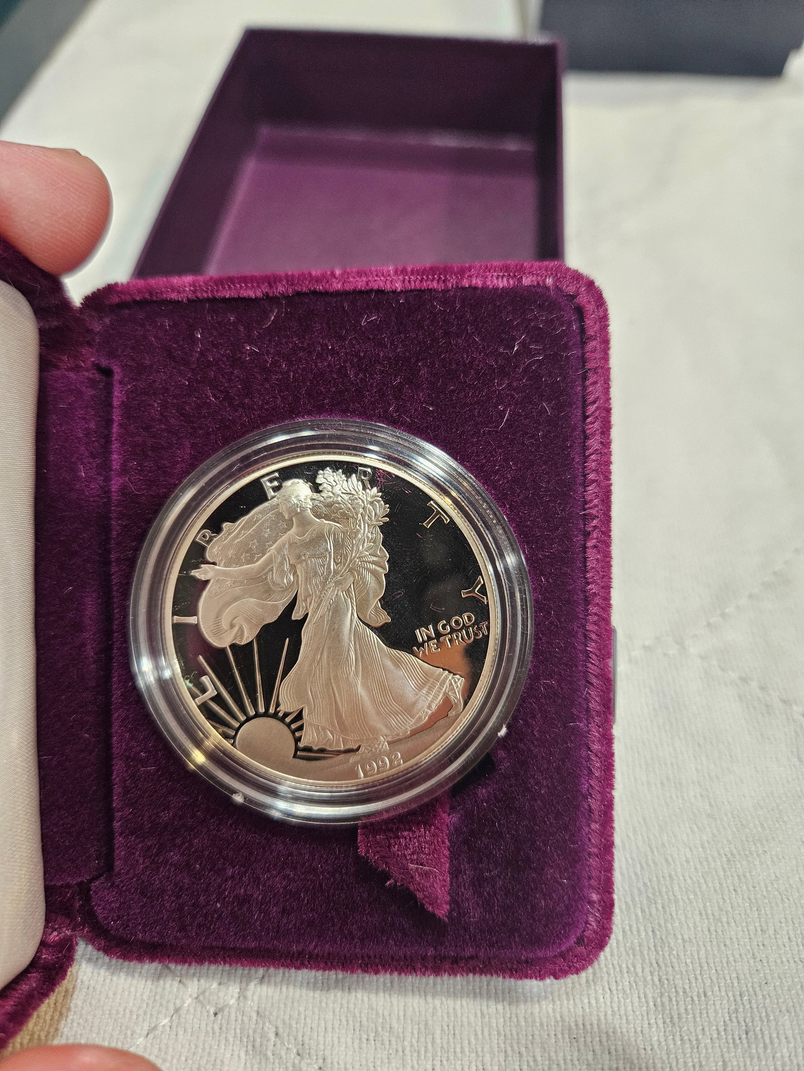 1992-S AMERICAN EAGLE 1 OZ SILVER PROOF (1 of 6)