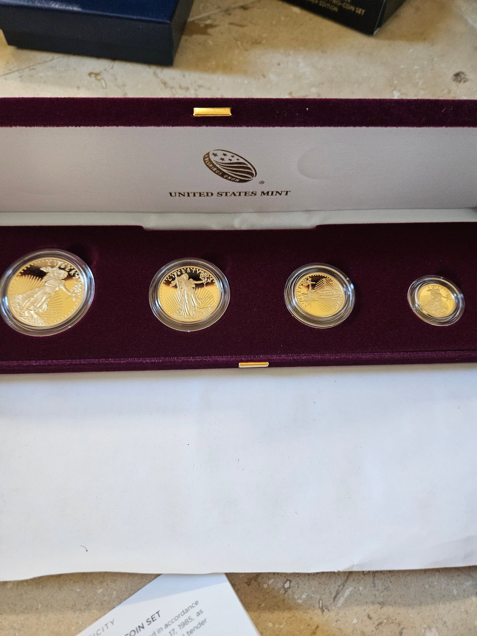 2020 AMERICAN EAGLE 4 COIN GOLD PROOF SET (1 of 5)