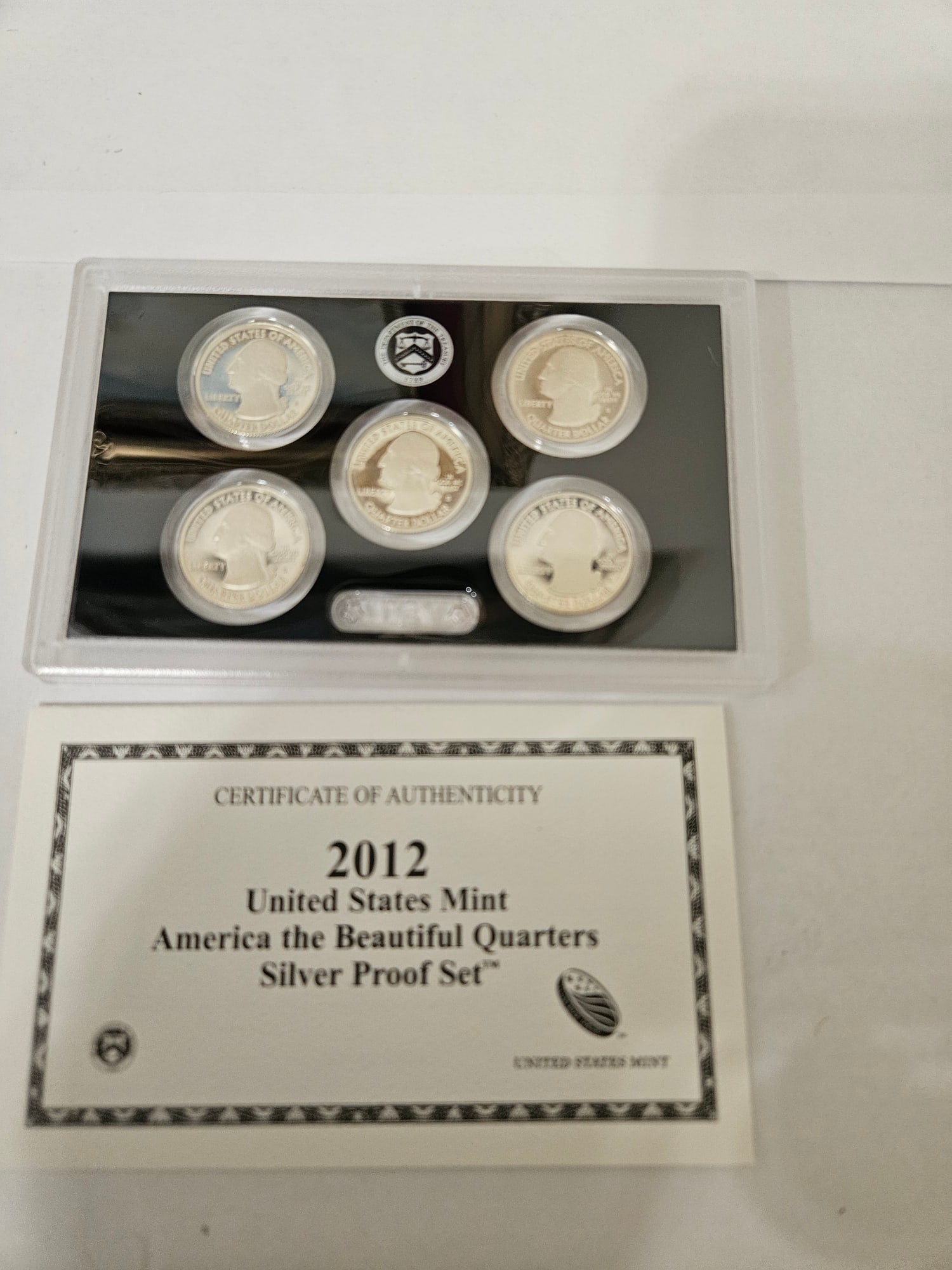 2012 AMER BEAUTIFUL SILVER QUARTERS PROOF: 2012 AMERICA THE BEAUTIFUL SILVER QUARTERS PROOF PR70 DEEP CAMEO ORIGINAL DROP DATE 1.10.12 ONLY 142,3151 IN EXISTENCE