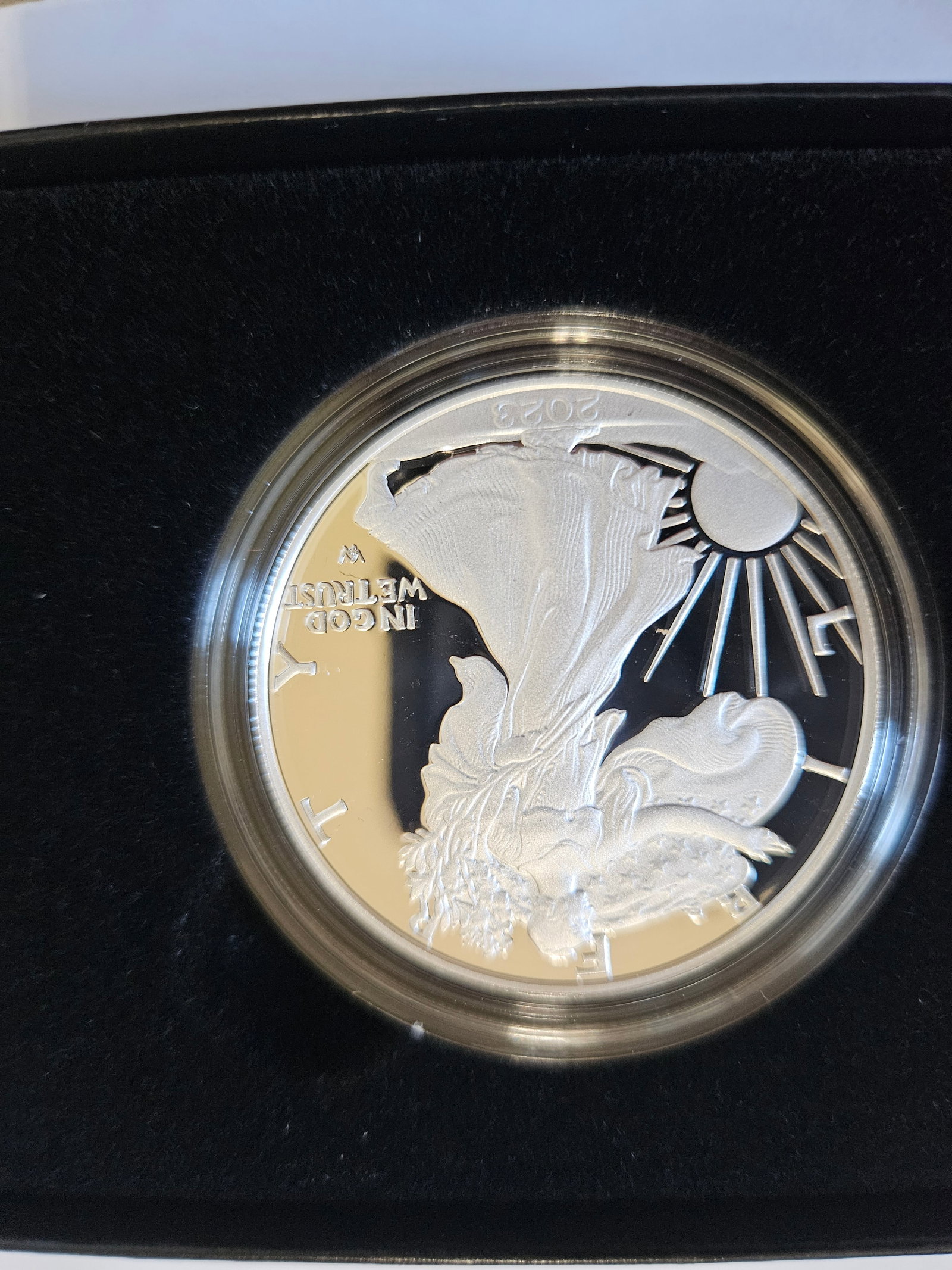 2023 1 OZ PROOF SILVER AMEIRCAN EAGLE: 2023 1 OZ PROOF SILVER AMEIRCAN EAGLE PR 70 DEEP CAMEO ORIGINAL DROP DATE3.2.23 ONLY 241,301 N EXISTENCE