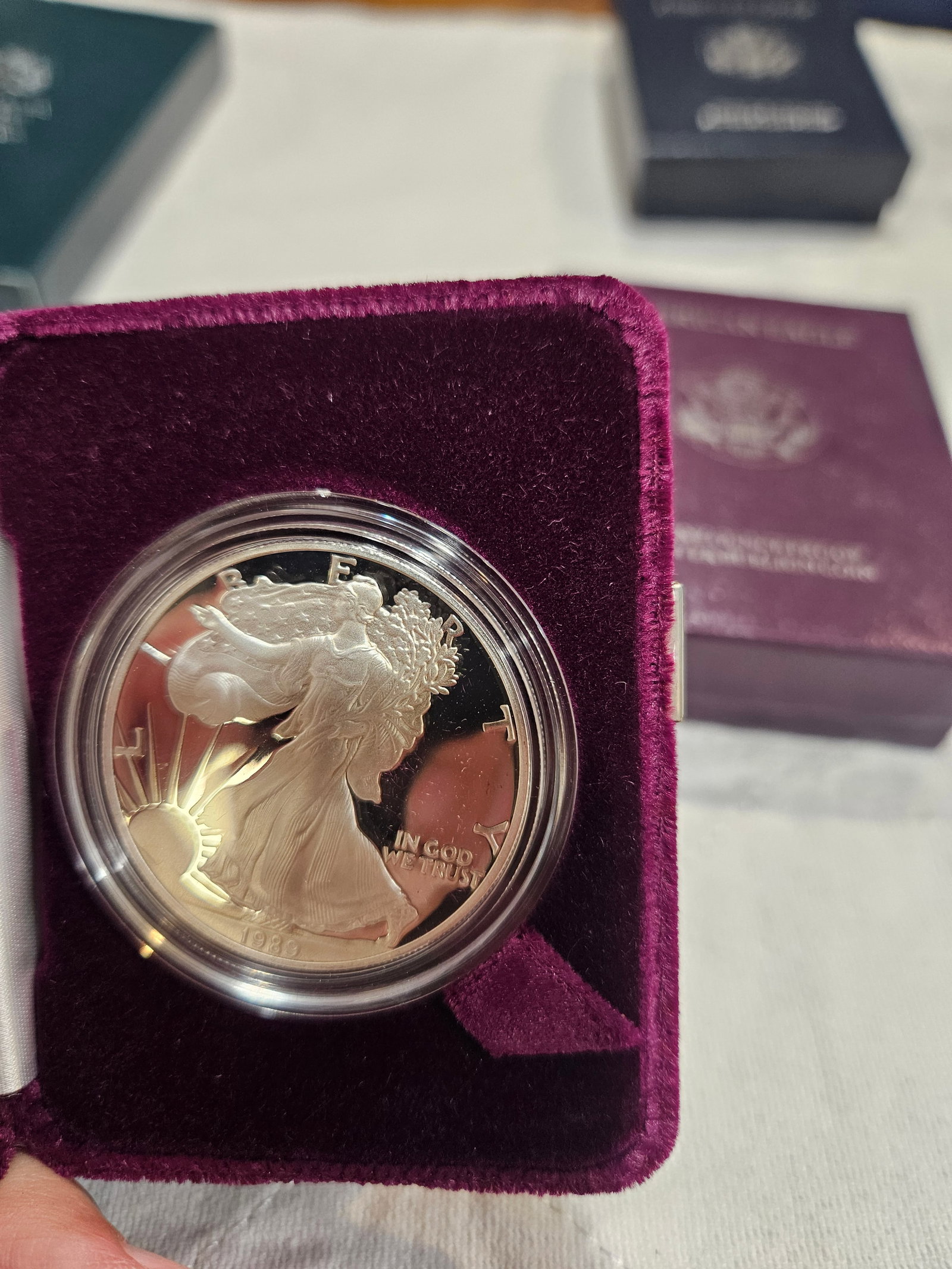 1989-S AMERICAN EAGLE 1 OZ SILVER PROOF (1 of 5)