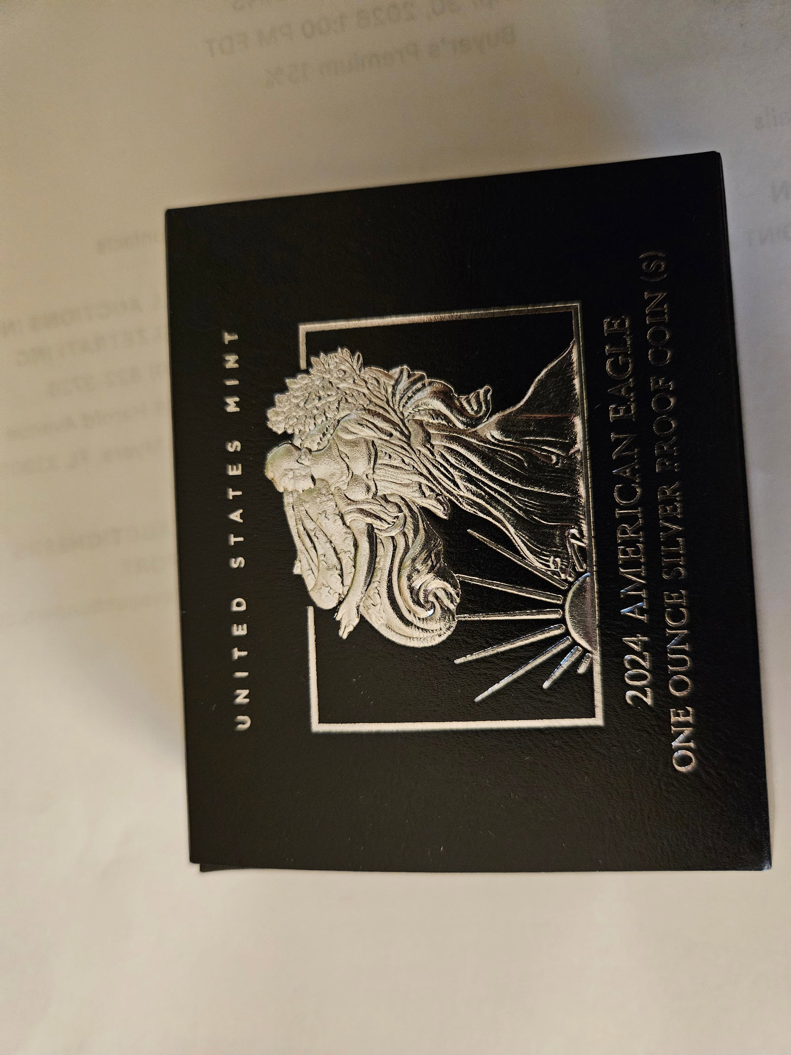 2024 S AMERICAN EAGLE PROOF 95/110: 2024 S AMERICAN EAGLE PROOF DROP DATE 8.7.24, TOTAL MINTAGE 212,806