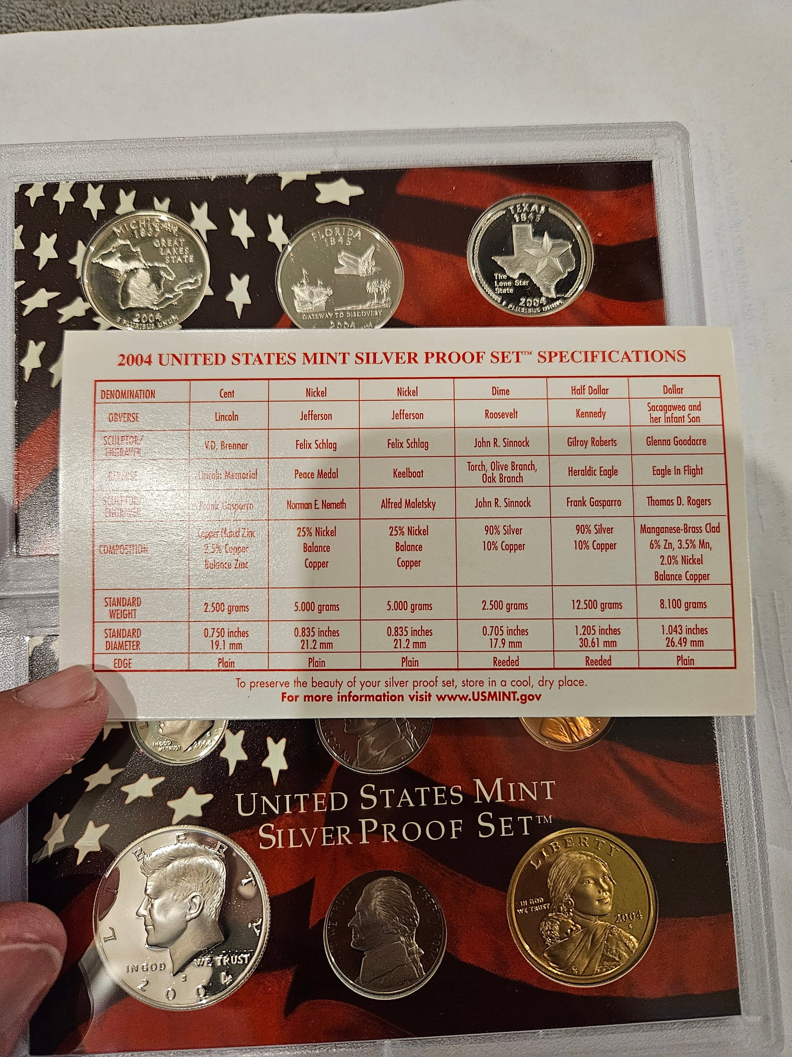 2004 US SILVER PROOF SET - 4