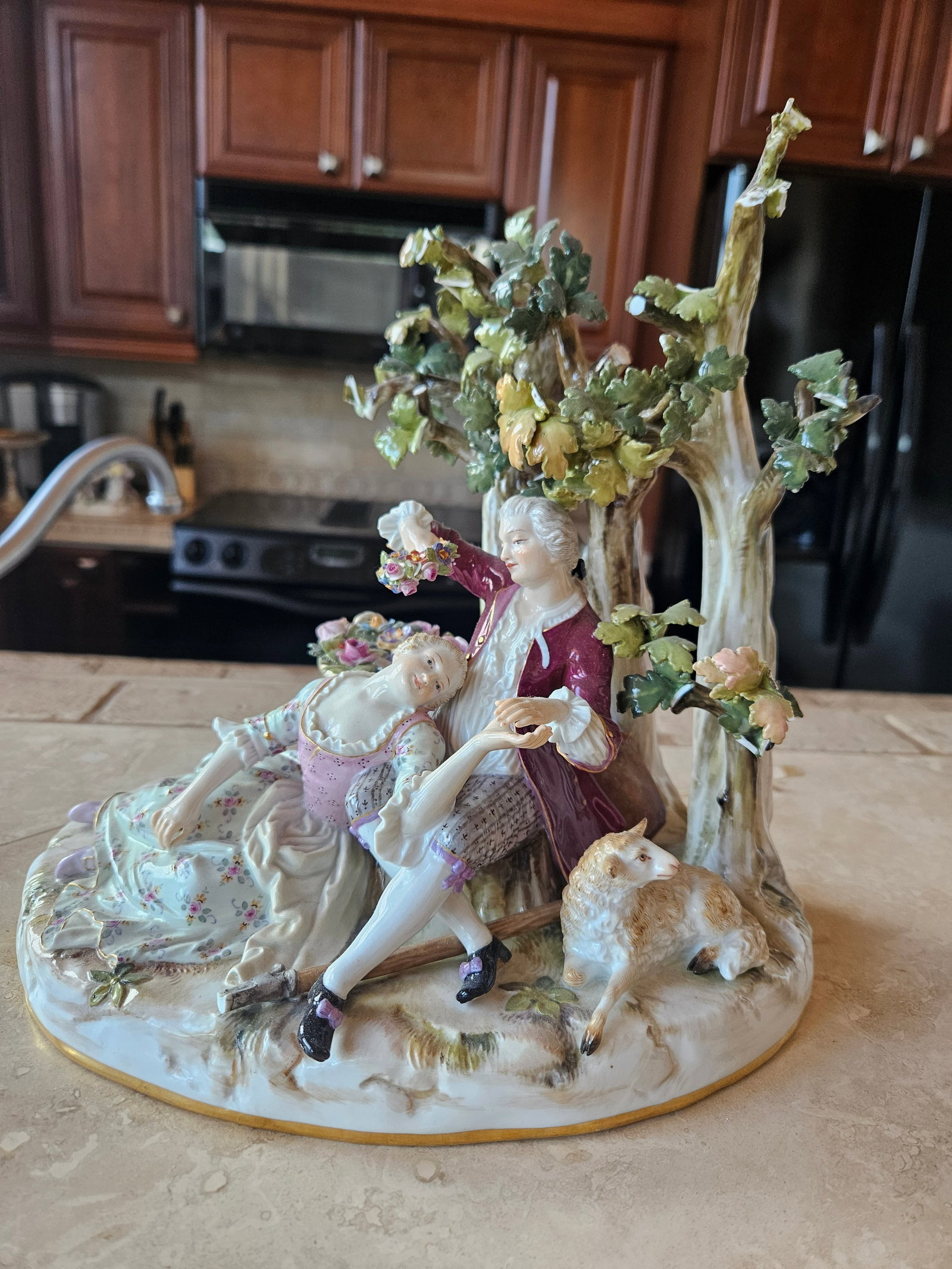 Meissen Shepherd Group Under Trees  (1 of 7)