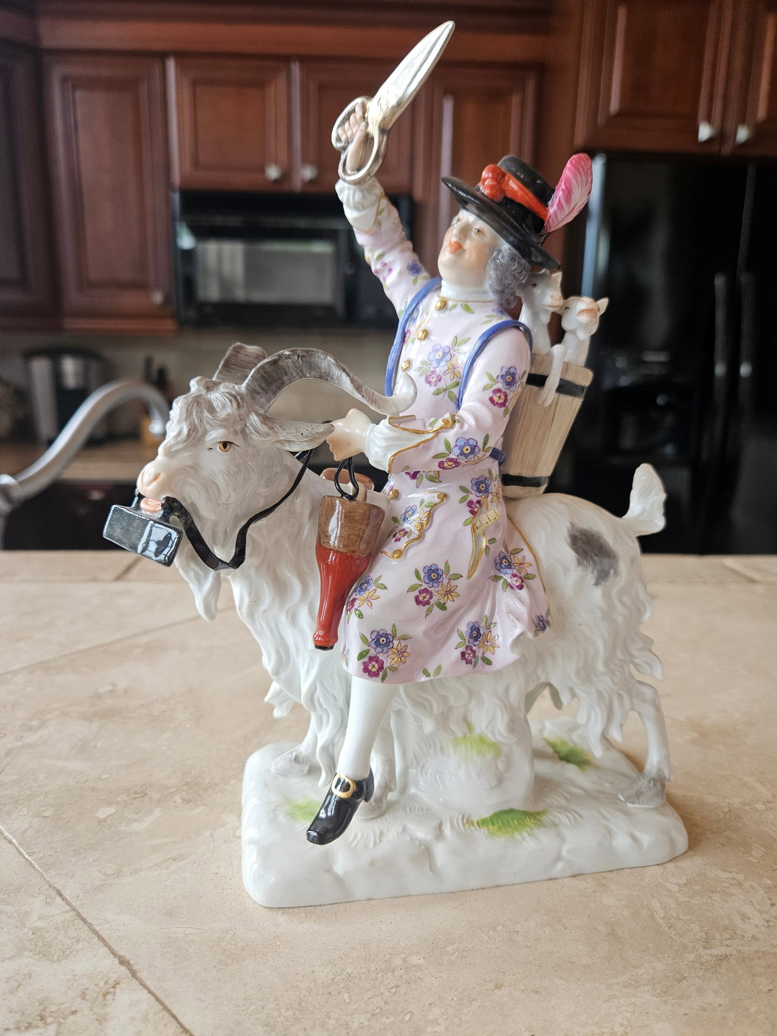 Meissen Tailor Astride a Goat  (1 of 10)