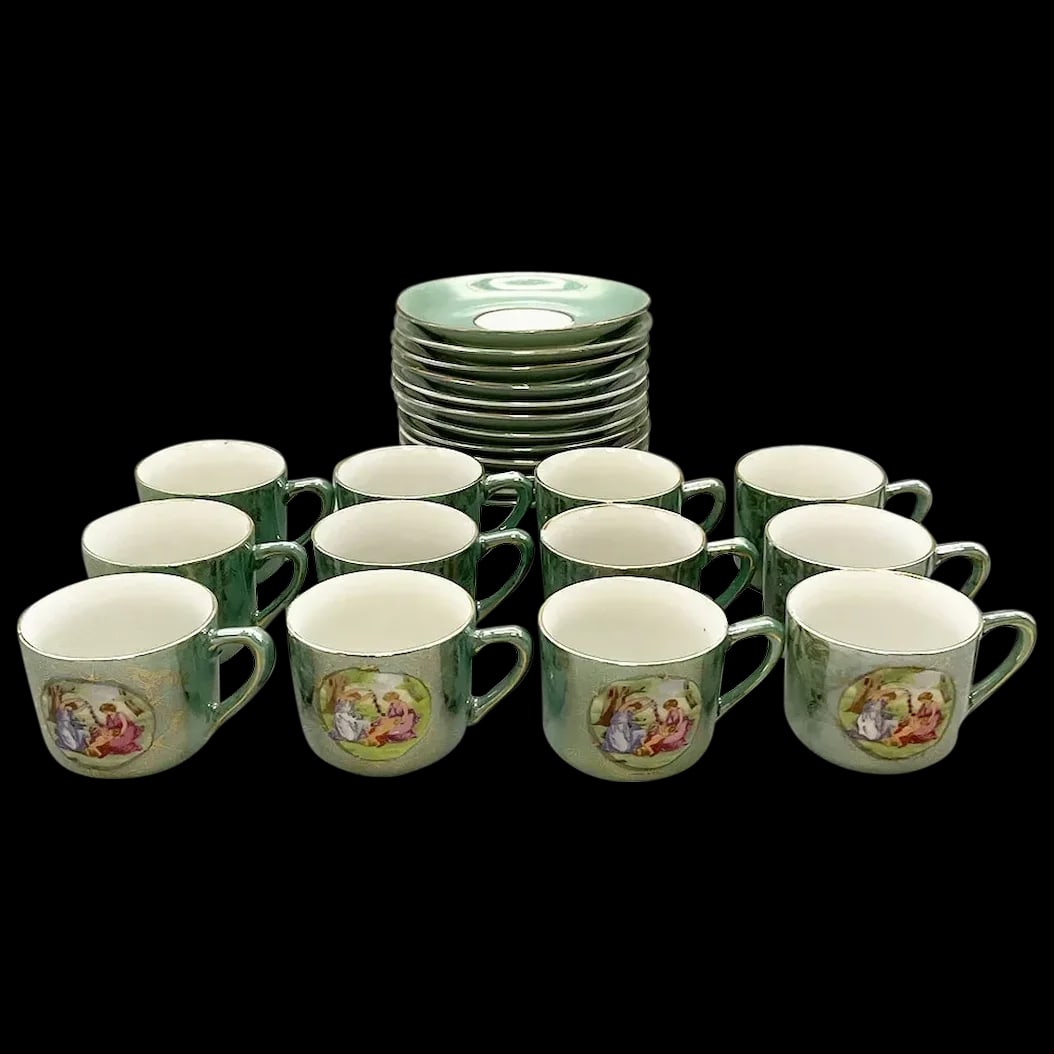 Lusterware Demitasse Set (1 of 4)