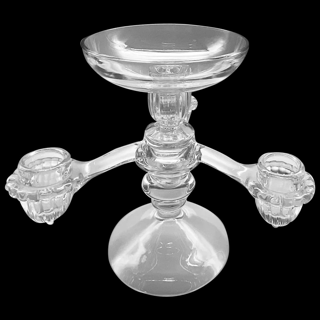 Clear Crystal Epergne (1 of 3)
