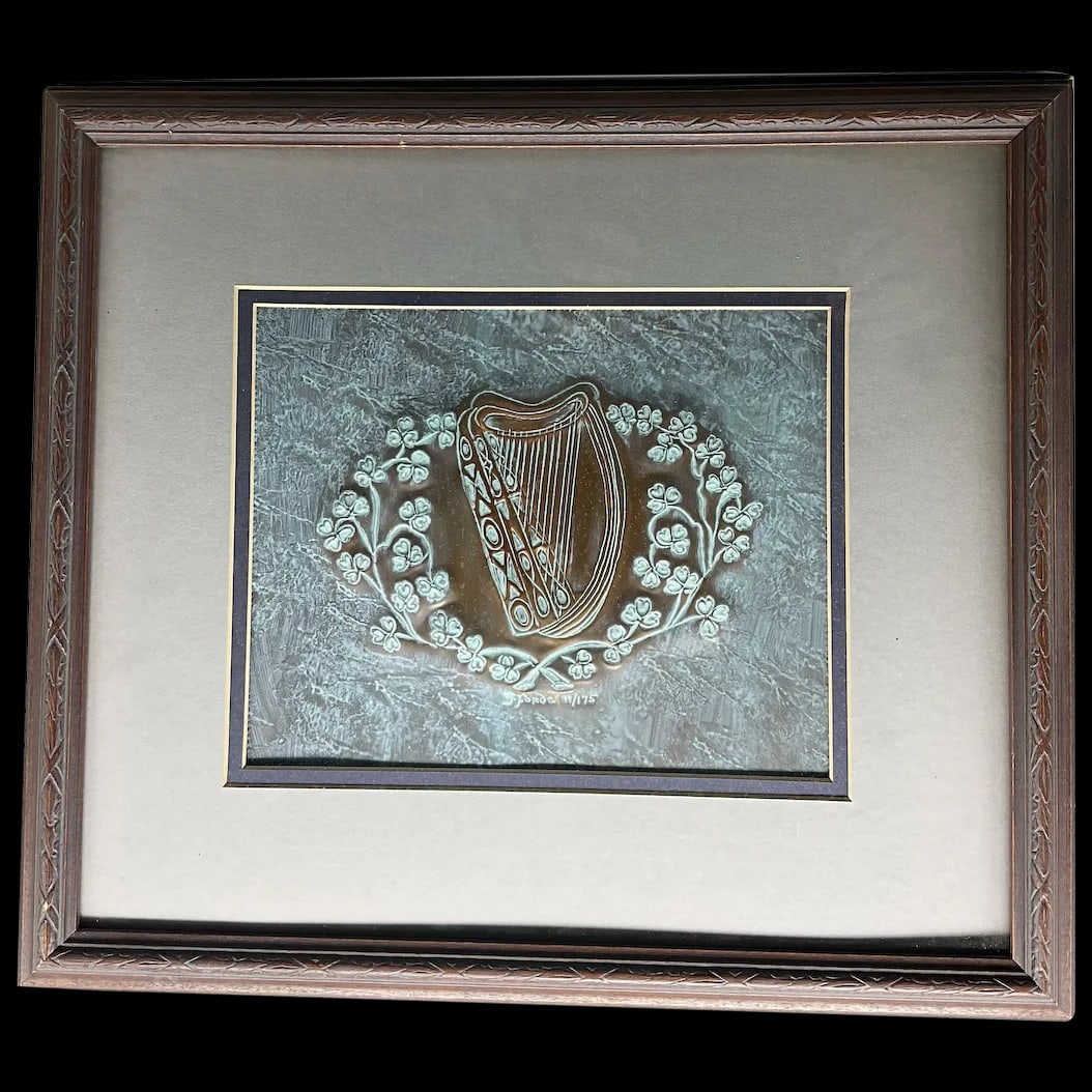 Irish Harp Framed Art Orginal (1 of 2)