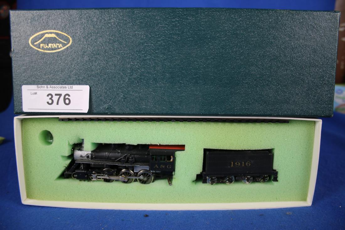 A & LM 4-6-0 Train Set: 2 piece; Fujiyama Kogyo Co., Ltd.; In original box; approx. 12" including the box