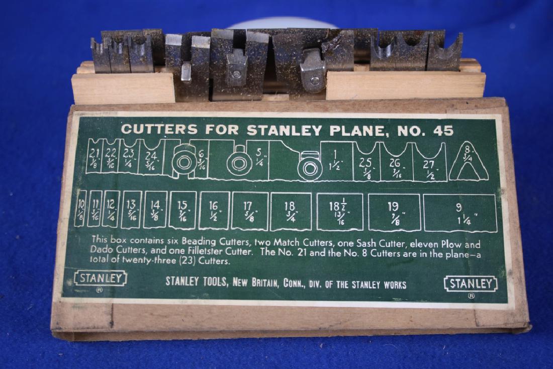 Box of Stanley Cutters for No. 45 Plane: Original Box