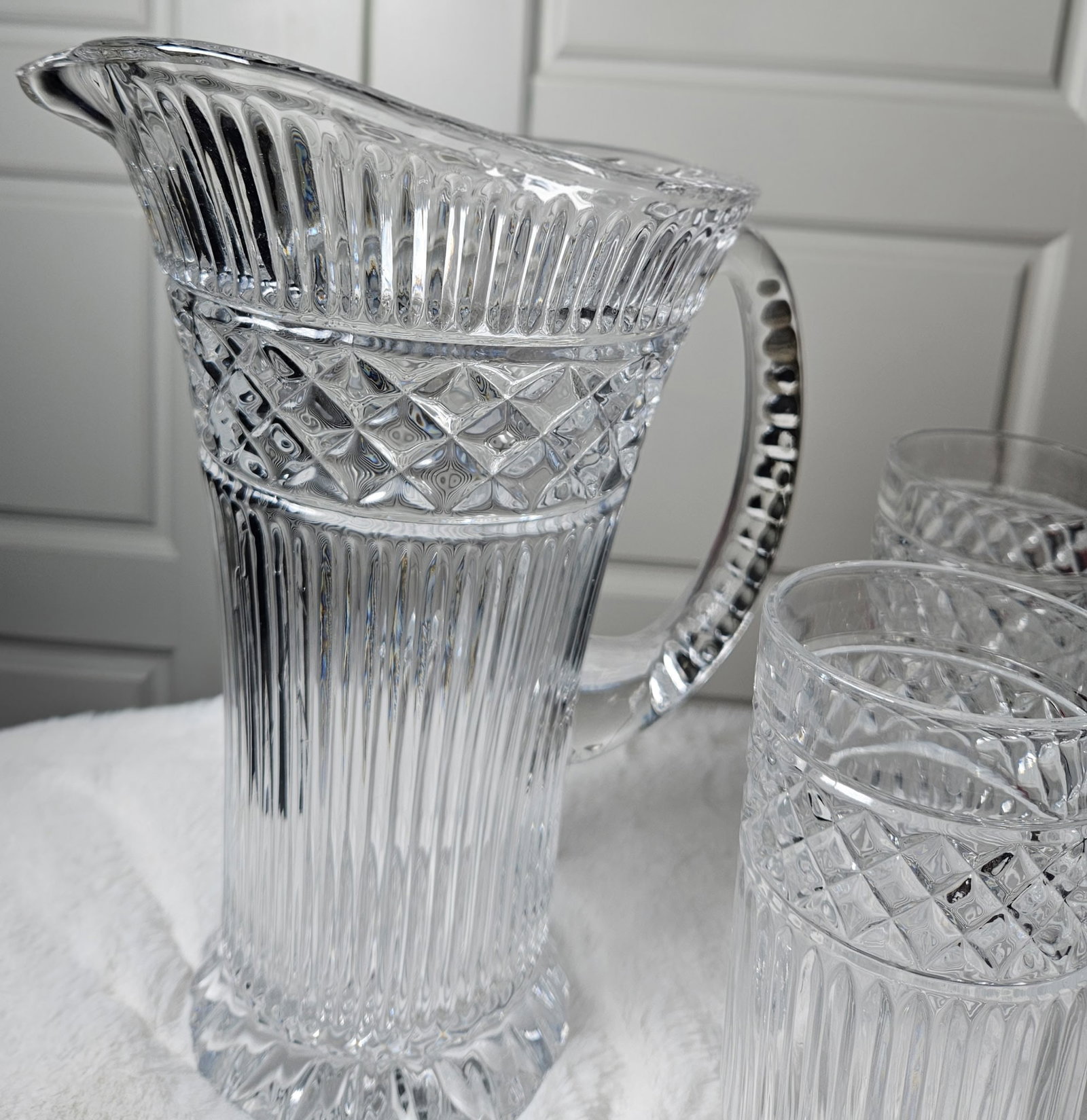 Crystal Pitcher and Glasses Set - 2