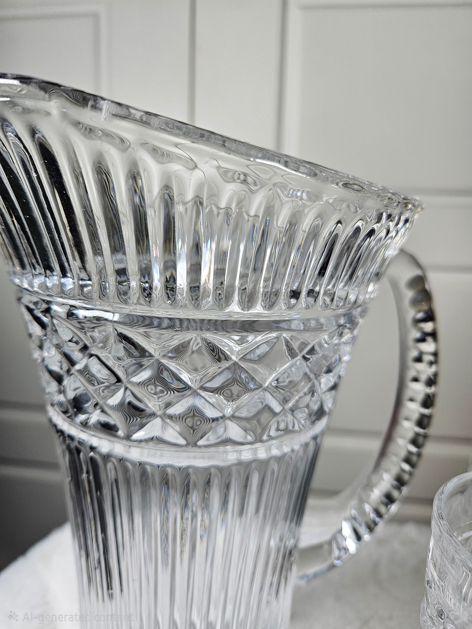 Crystal Pitcher and Glasses Set - 3