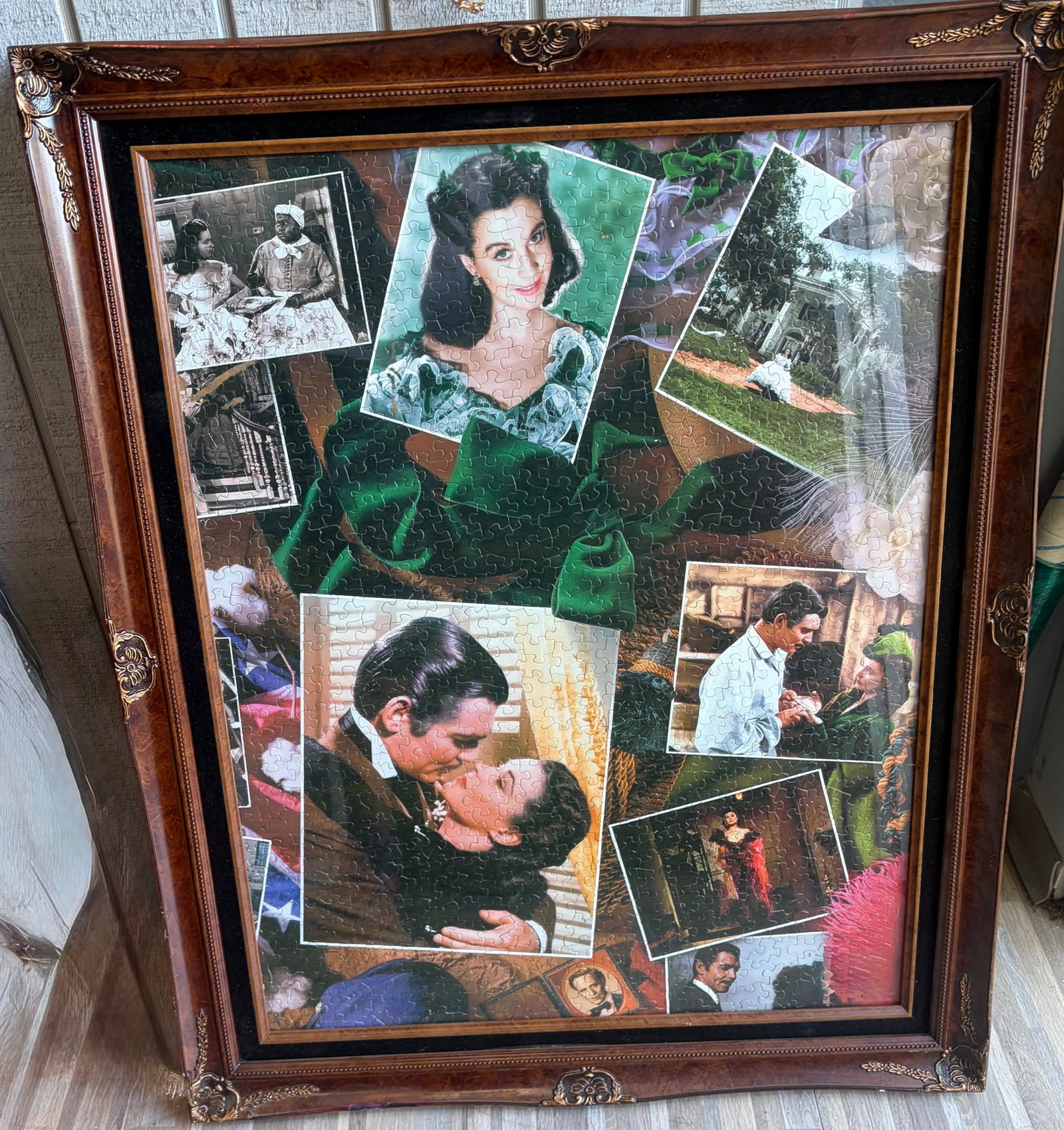Framed "Gone With the Wind" Puzzle