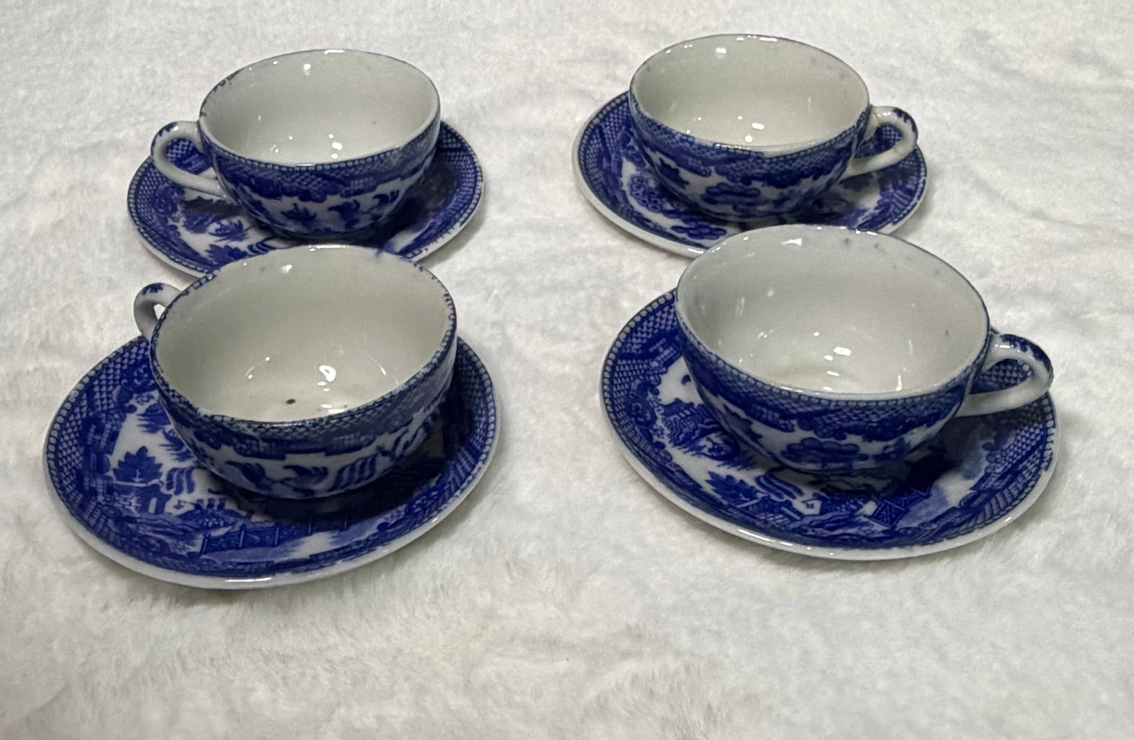 Blue Willow Toy Tea Set - 5