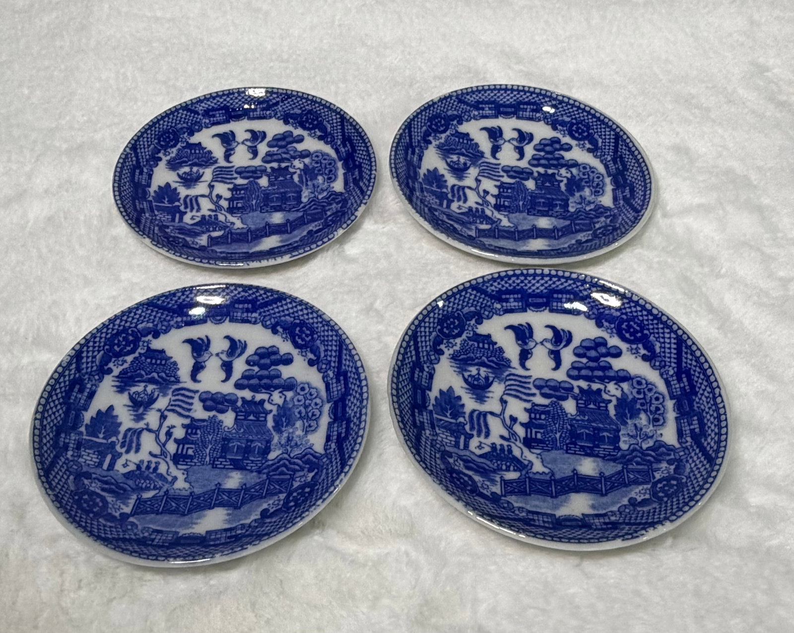 Blue Willow Toy Tea Set - 7