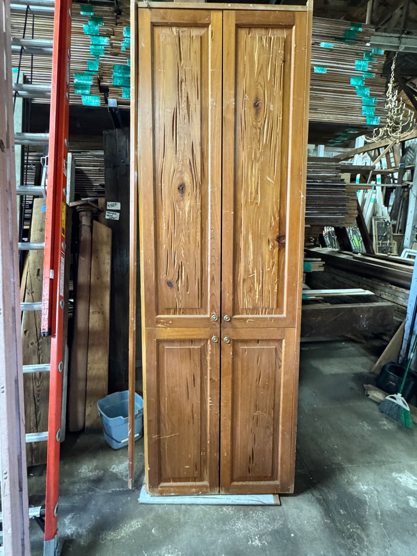 Reclaimed pecky cypress custom cabinet (1 of 2)
