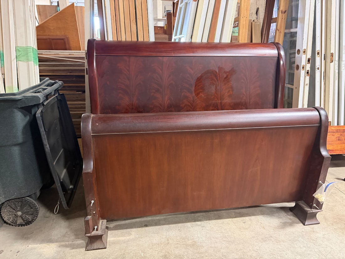 Ralph Lauren Flame mahogany sleigh bed frame (1 of 6)