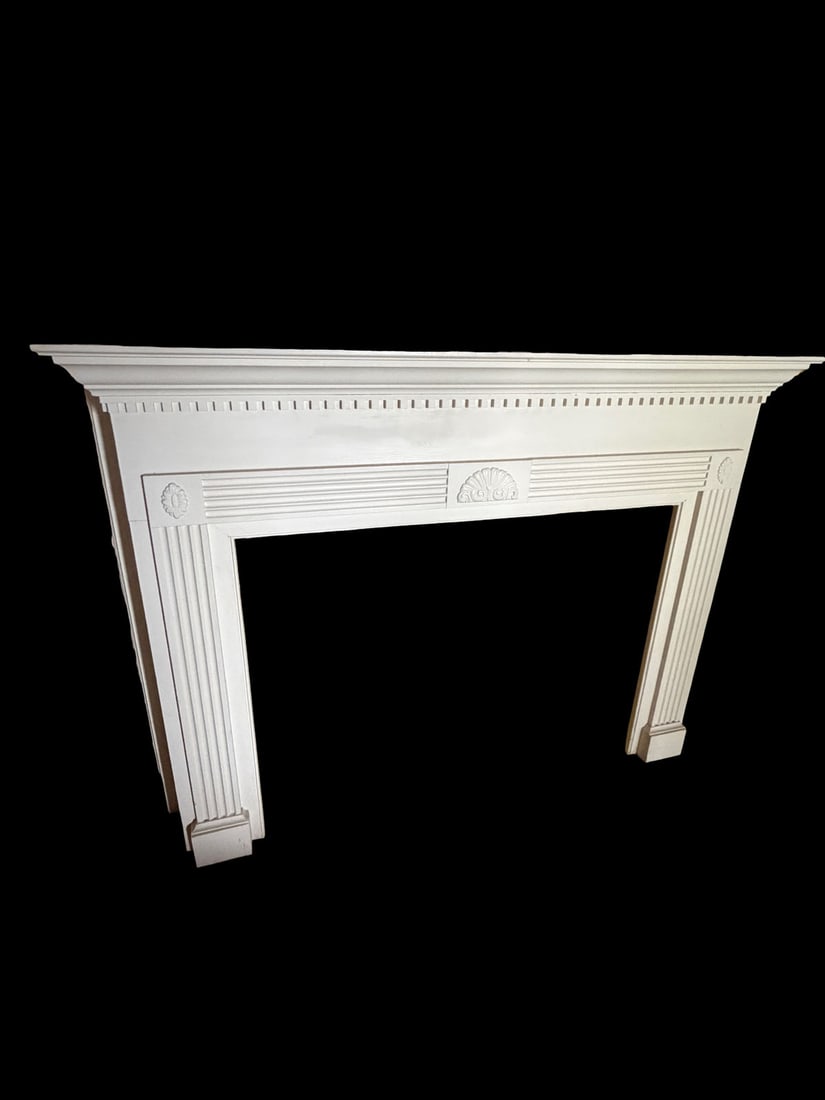 Reclaimed large vintage fireplace mantle (1 of 6)