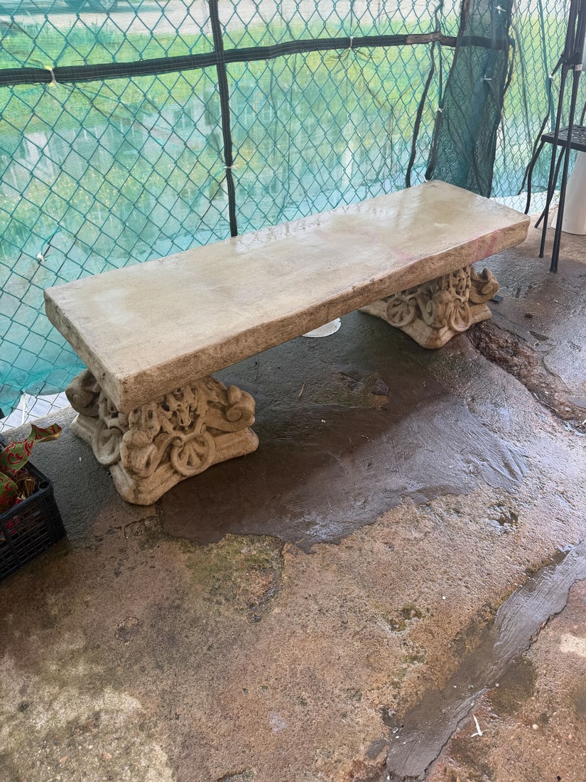Stone bench-60" - 2